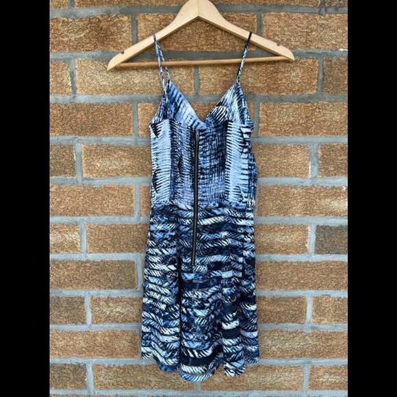 Parker Barbed Wire Mesh Fit and Flare Mini Dress XS - Picture 8 of 11